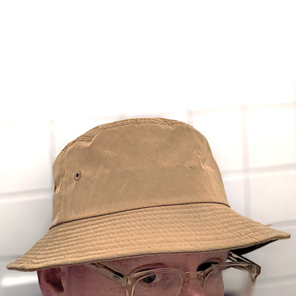 Graham Peers in a goofy hat